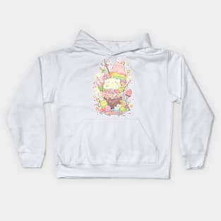 Foodiies Collection - Fry's Ultimate  Chocolate Flavoured Pudding Escalation | Kawaii Aesthetic Anime Food Design | PROUD OTAKU Kids Hoodie